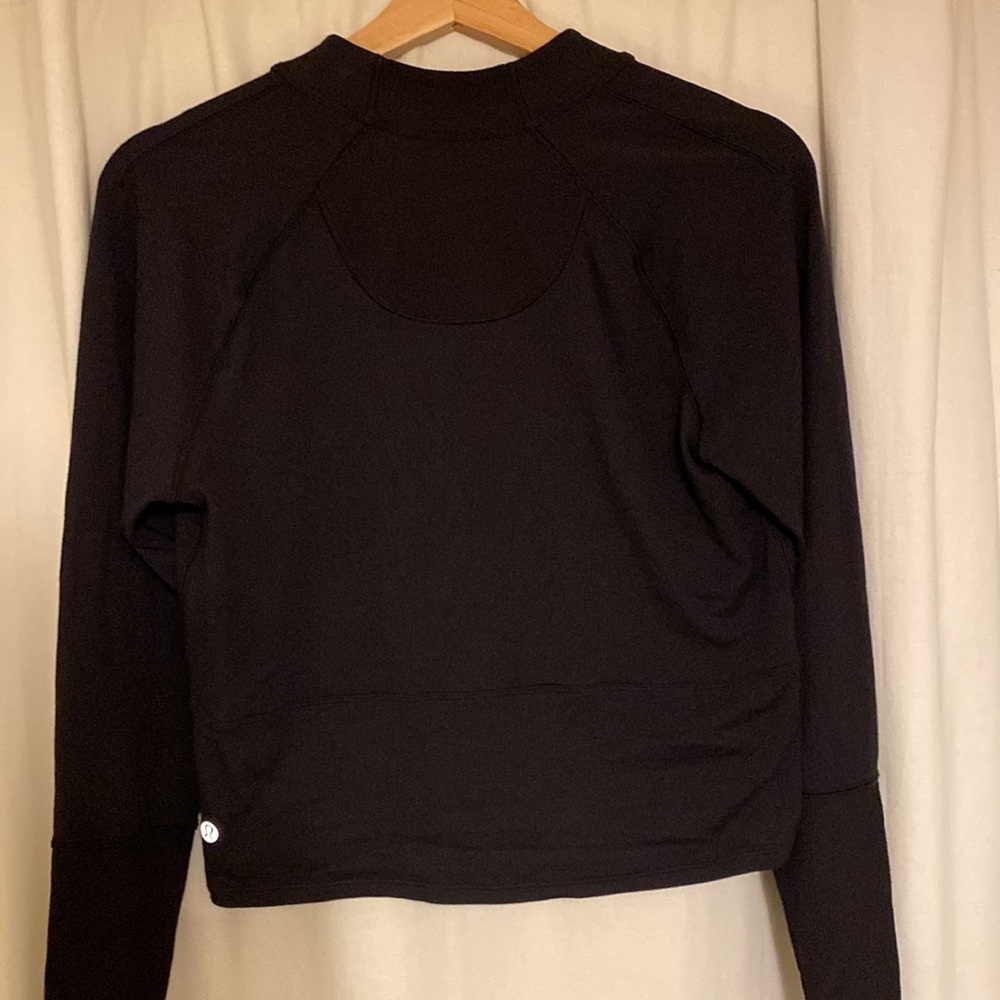 COPY - Lululemon Rulu Run cropped half zip size 8 good as new - Picture 4 of 5
